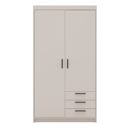 Szafa z szufladami 90 cm uchylna 2D TRINO beż piaskowy